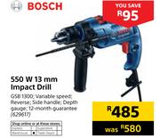 2Bosch 550W 13mm Impact Drill GSB 1300