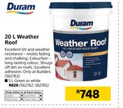 Duram 20Ltr Weather Roof