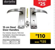 Dortello 15cm Steel Door Handles