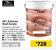 Fired Earth 20Ltr (Green) Extreme Roof Acrylic