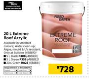 Fired Earth 20Ltr Extreme Roof Acrylic