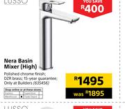Lusso Nera Basin Mixer (High)