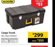 Addis 89Ltr Cargo Trunk Black