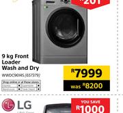 Whirlpool 9Kg Front Loader Wash & Dry WWDC9614S