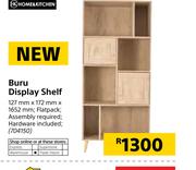 Home & Kitchen Buru Display Shelf-127mm x 172mm x 1652mm