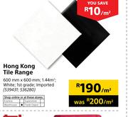 Hong KongTile Range-600mm x 600mm Per Sqm