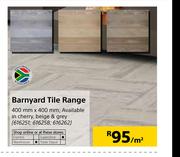 Barnyard Tile Range-400mm x 400mm Per Sqm