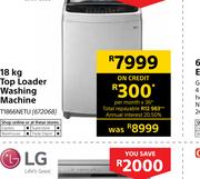 LG 18Kg Top Loader Washing Machine T1866NETU