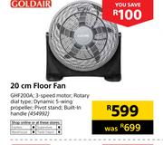 Goldair 20cm Floor Fan GHF200A