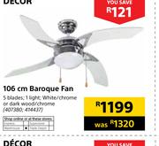 Decor 106cm Baroque Fan 
