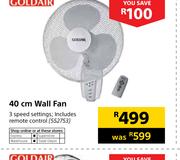 Goldair 40cm Wall Fan 