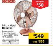 Goldair 30cm Metal Desk Fan 