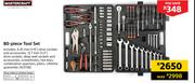 Mastercraft 80 Piece Tool Set