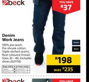 Beck Denim Work Jeans