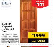 0 Lotus 6, 8 Or 10 Panel Hardwood Door 2032mm X 813mm