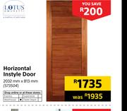 0 Lotus Horizontal Instyle Door 2032mm X 813mm