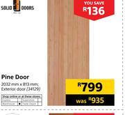 0 Solid Doors Pine Door 2032mm X 813mm