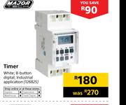  Major Tech Timer White