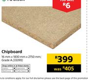 PG Bison Chipboard 16mm X 1830mm X 2750mm Grade A