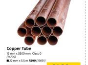 Copper Tube 15mm X 5500mm Class 0-Each