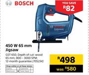 Bosch 450W 65mm Jigsaw GST 650