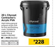 Citycoat 20Ltr Contractor's Acrylic PVA