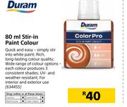 Duram 80ml Stir In Paint Colour