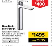 Lusso Nera Basin Mixer(High)