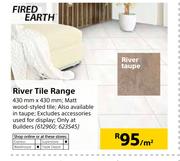 Fired Earth River Tile Range-430mm x 430mm Per Sqm