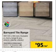Barnyard Tile Range-400mm x 400mm Per Sqm