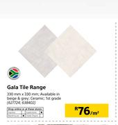 Gala Tile Range-330mm x 330mm Per Sqm