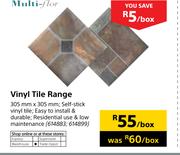Multi-Flor Vinyl Tile Range-305mm x 305mm Per Box
