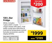 Goldair 130Ltr Bar Fridge