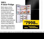 Goldair 500Ltr 4 Door Fridge-Each