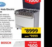 Goldair Gas Hob/Electric Oven GGEHEO 9060 SS