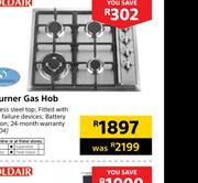 Goldair 4 Burner Gas Hob