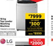 LG 18Kg Top Loader Washing Machine T1866NETU
