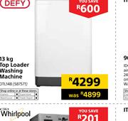 Defy 13Kg Top Laoder Washing Machine DTL148