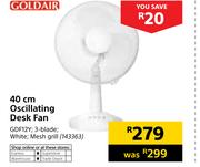Goldair 40cm Oscillating Desk Fan GDF12Y
