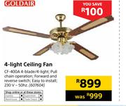Goldair 4 Light Ceiling Fan CF-400A
