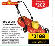Wolf Garden 1300W Cub Lawnmower