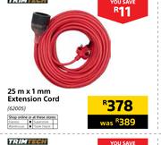 Trimtech 25m x 1mm Extension Cord