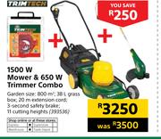 Trimtech 1500W Mower & 650W Trimmer Combo