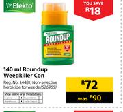 Efekto 140ml Roundup Weedkiller Con
