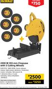 Dewalt 2300W 355mm Chopsaw With 5 Cutting Wheels DZ87ZOV