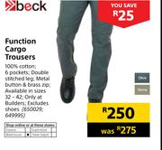 Beck Function Cargo Trousers