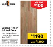 Solid Doors Saligna Finger Jointed Door 2032mm X 813mm