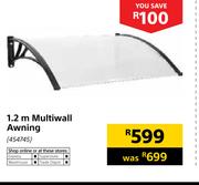 1.2m Multiwall Awning