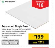 PG Bison Supawood Single Face 3mm X 183mm X 2750mm