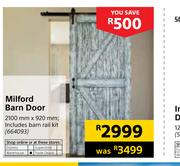 Mildford Barn Door 2100mm X 920mm